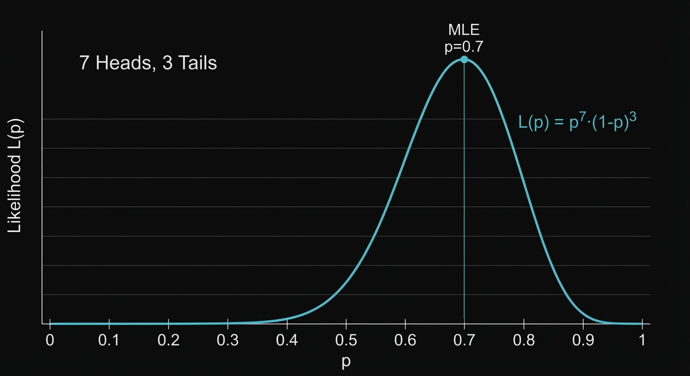 Coin Flip Likelihood Curve
