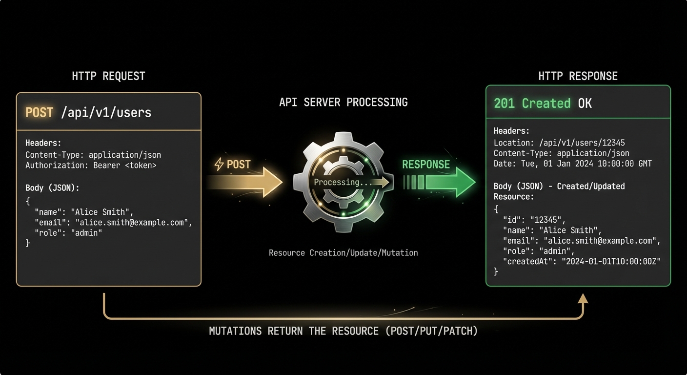 REST Request Response Flow